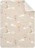Cute Hot Air Balloon Baby Blanket Cotton Cozy Throw Blanket Warm Nursery