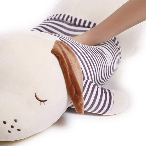 Niuniu Daddy 15" Plush Puppy Weighted Stuffed Animal | Soft Plush Toy Dog, Cute Cuddle Hugging Pillow