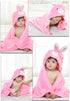 0-4 TONWHAR Years Toddlers' And Kids' Boys Girls Animal Face Hooded Blanket Baby's Bathrobe,Plush After Bath