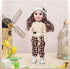 12 Inch 15 BJD Fashion Girl Doll, Movable Joints, Exquisite Hair and Trendy Casual Outfits (Casual wear-Beige)