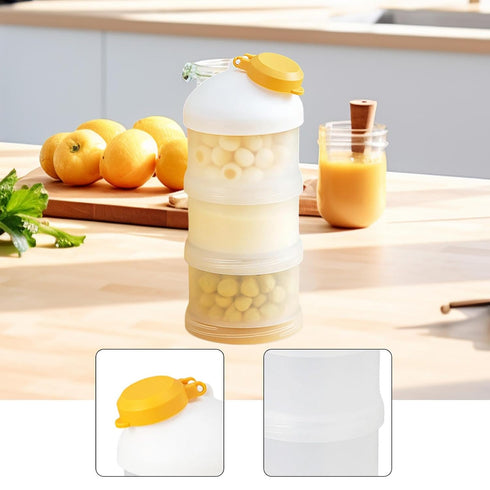 Bothyi 3 Baby Formula Dispenser,Kids Snack Storage,Leakproof,Milk Powder Container Protein Powder Container for Travel