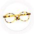 Toyvian 2pcs Clear Glasses for Kids DIY Doll Supplies, Round Retro Decorative Glasses