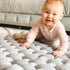 Tummy Wonder Space Knotted Braided Plush Mat, Baby Infant Newborn Time Playing Nursery Rug Knot Floor Cushion, Handmade
