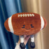 7 inch Rugby Stuffed Sports Balls Toy,with feet Creative Football Doll Fun Cute Plush Doll Toy Plush Stuffed Spherical