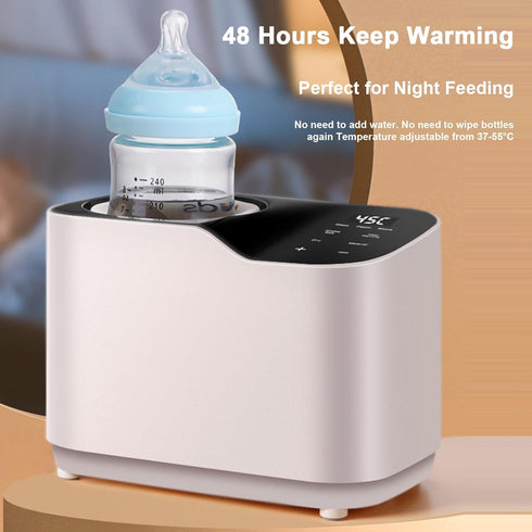 toilmua 0-2 8.5cm 6-10 Baby Bottle Warmer with Waterless Heating, Touch-Sensitive Fast Bottle Warmer Milk Warmers