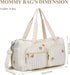 Mommy Cute Diaper Bag Tote Quilted Duffle Bag Large Diaper Bag Soft Hospital Maternity Bag Nappy Storage