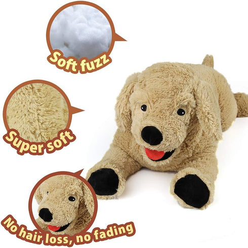 26'' LotFancy Dog Stuffed Animals, Cuddly Golden Retriever Stuffed Animals, Dog Plush Toy, Large Stuffed Dogs
