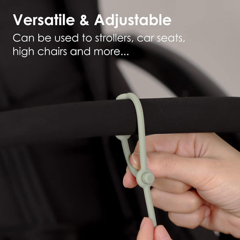 Baby Toy Safety Straps, Silicone High Chair Toys Straps, Toddler Bottle Straps for Strollers, High Chair, Cribs