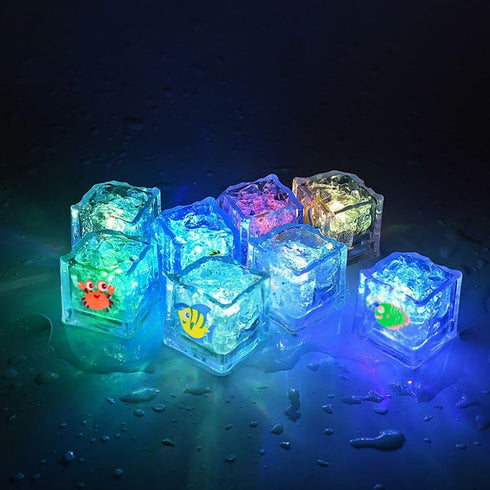 Novelty Kids Bath Toy 8 PCS Simulation Ice Cube Liquid Water Sensor