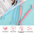 Generic 2Pcs| 7.1"x3.1" Baby Bottle Tongs Heat-Resistant & Non-Slip Grip | BPA-Free Sterili-zer Tongs with Hanging