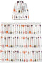 Galabloomer Newborn Swaddle Blanket with Beanie Set, Baby Boy Receiving Blanket (White Arrow)