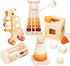 Wooden Montessori Toys for 6-12 Months,Montessori Baby Blocks Toy for 6-12-18 Months,Shape