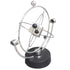Electronic Perpetual Motion Desk Toy, Silver Cube Rotation for Home Decoration and Science Fun