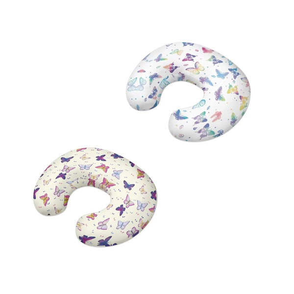 Goronwyfloyd Multi Colorful Butterfly Nursing Pillow Cover for Baby Boy Girl 2 Pieces