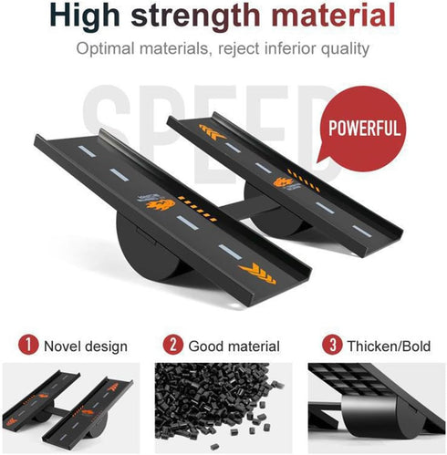 RC Car Jump Ramp Slope: Takeoff Board RC Stunt Playset for 1/10 1/12 1/14 1/16 Short-Course Truck/Monster Truck.