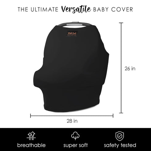Milk Snob Original 5-in-1 Luxe Cover, Nursing Cover for Breastfeeding, Baby Car Seat Cover, Gift for Mom