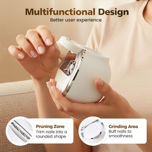 generic 2026 1.2-1.8mm Trimmer Upgraded Automatic Electric Nail Clipper Adjustable Blade Opening for Thick and Thin