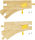 Bigjigs Rail (Pack 2) Mechanical Switches of - Other Major Wooden Rail Brands are Compatible
