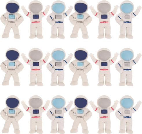 NUOBESTY 24Pcs Cartoon Spaceman Erasers, Mini Cute Space Erasers, 3D Spacemen Pencil Erasers for Party Favors