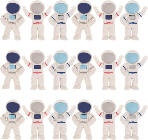 NUOBESTY 24Pcs Cartoon Spaceman Erasers, Mini Cute Space Erasers, 3D Spacemen Pencil Erasers for Party Favors