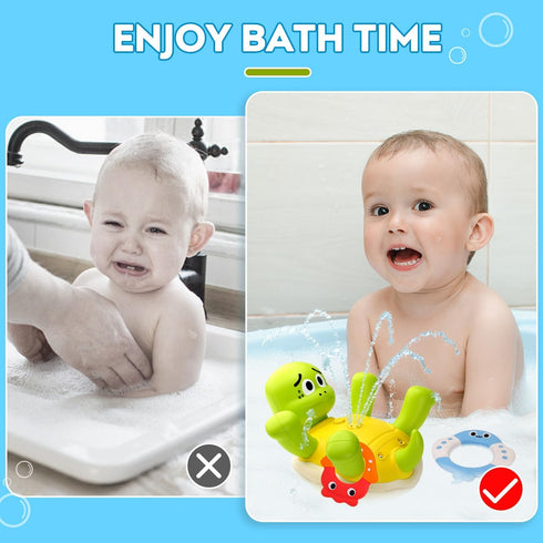 MUONE 1-3, Swimming 2-4 5 6-12/12-18 1 Baby Bath Toys for Kids Ages Sprinkler Turtle Water Toys for Toddlers