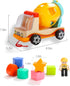 2 TOP BRIGHT Wooden Shape Sorter Toys for Toddlers Learning Sort and Match for Year Old