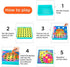 TINOTEEN Button Art Toy for Toddlers, Color Matching Early Learning Educational Mosaic Pegboard with 50 Buttons