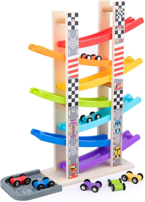 Wood City Toddler Toys for 1 2 3 Years Old, Wooden Car