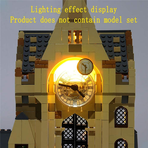 Light Set for Hogwarts Clock Tower Building Blocks Model Compatible with LEGO 75948 (Model Not Included)