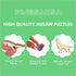 Wooden Puzzles for Adults, 3D Vision Effects Cave Forest Jigsaw Puzzles, Unique Shape Hill Sunset Landscape (300 pcs)
