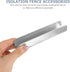 Healvian 2pcs Fence Reinforcement Grooves - U Shaped Gates Groove Steel Pet Gate Door Reinforcement Tools for Stairs