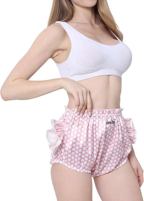 Candy Adult Diaper Cover Shorts - Reusable & Washable with Elastic Waist