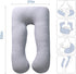 MOON PINE Pregnancy Pillow, U Shape Full Body Pillow for Maternity Support, Sleeping Pillow for Pregnant Women