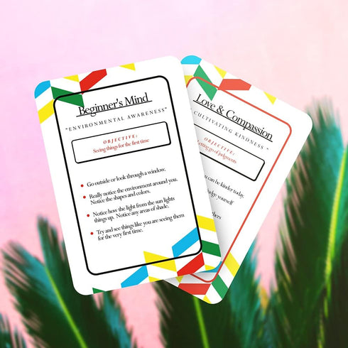 Allura & Arcia 52 Mindfulness Cards - Stress Less, Mindful Meditation, Self Care & Relaxation