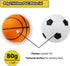 Toddler & Little Kids Basketball - 5" Mini Inflatable Balls for Indoor Outdoor Play