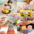 Etyat 6-12-18 1 1-3 Montessori Baby Toys Months, Toys for + Year Old, Infant Teething Toy Stacking Building Blocks