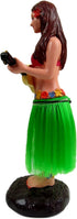 Hawaiian Hula Girl Dashboard Doll with Ukulele, 6" Bobbleheads Car Collection Figurines for Home Decor, Valentines Gift