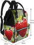 KHIRY Backpack Mummy Backpack Diaper Bag Nappy Baby Bag Lovely Strawberry Multifunction Changing Bags for Travel