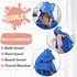 MICHLEY Animal Face Hooded Baby Towel Cotton Bathrobe for Boys Girls Blue 0-6 Year