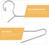 20 Pcs Metal Doll Clothes Hanger for Doll Outfit Wardrobe Accessories, 65mm Silver Gown Dress Hanger