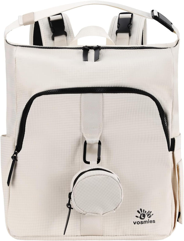 vosmles Diaper Bag Backpack with Changing Pad, Wet Dry Bag, Pacifier Case and