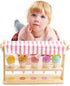 Tender Leaf Toys - Scoops and Smiles, Ice Cream Toy Shop with 5 Solid Wood Pretend Play Set for Kids, Age 3+