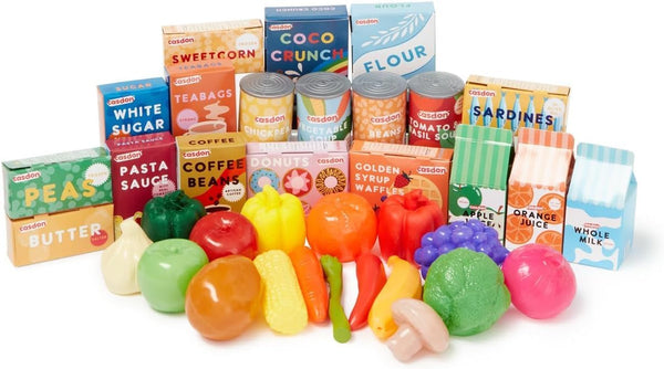 Casdon Grocery Set. Family Favourites Toy Grocery Set for Children Aged 2+.