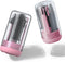 Travel Bottle Cleaner Kit with Baby Bottle Brush Set, Drying Base, and Soap Dispenser - Gift for New Moms (Peach Pink)