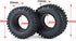 1.0" Crawler Tires 4PCS Micro Rubber Tires for 1/24 RC Crawler Car Axial SCX24 (54mm)