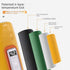 FunnyMommy Portable Bottle Warmer, Baby Milk Heat Keeper with LCD Display, USB Warmer Bottle for Car Travel, Suitable