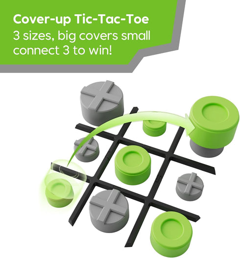 GiiKER 3-in-1 Tic Tac Toe Bolt Game, Handheld Puzzle Console, Portable Educational Fidget Toy for All Ages