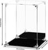 (8x8x10 inch; 20x20x25 cm) Acrylic Display Case for Collectibles Assemble Clear Dustproof Acrylic Display Box