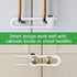 4Pcs U-Shaped Cabinet Locks for Baby Proofing, Child Safety Latches for Handles, Drawers, Closet, Fridge, White