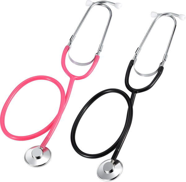 meekoo 2 Pack Kids Stethoscope Toy, Real Working Nursing Cosplay for Kids Role Play Girls Boys
